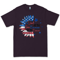 Plum land of the free because of the brave Premium Tee - MaliasSmallBusiness