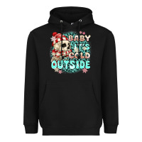 Black baby its cold outside skeleton Heavyweight Hoodie - MaliasSmallBusiness