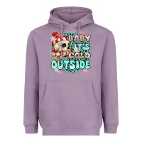 Lavender baby its cold outside skeleton Heavyweight Hoodie - MaliasSmallBusiness