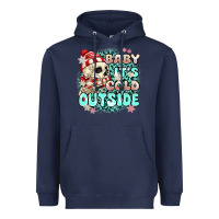 Navy baby its cold outside skeleton Heavyweight Hoodie - MaliasSmallBusiness