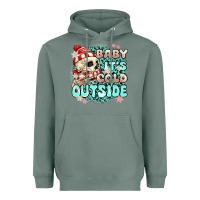 Sage baby its cold outside skeleton Heavyweight Hoodie - MaliasSmallBusiness