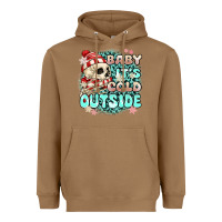 Toasted Coconut baby its cold outside skeleton Heavyweight Hoodie - MaliasSmallBusiness