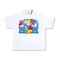 White autism mom Urban Heavy Tee - JahusDesignShop
