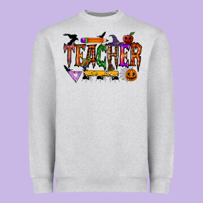 Teacher Halloween Heavyweight Sweatshirt Designed By Racoondesign