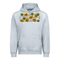 Heather Grey summer with sunflowers Urban Hoodie - TumblerDesignByShophia