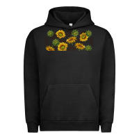 Pigment Black summer with sunflowers Urban Hoodie - TumblerDesignByShophia