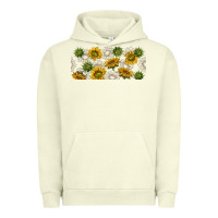 Pigment Pistachio summer with sunflowers Urban Hoodie - TumblerDesignByShophia