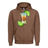 Chestnut Tequila Shot Zipper Hoodie - Jasminsmagicworld