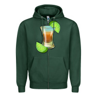 Sports Green Tequila Shot Zipper Hoodie - Jasminsmagicworld