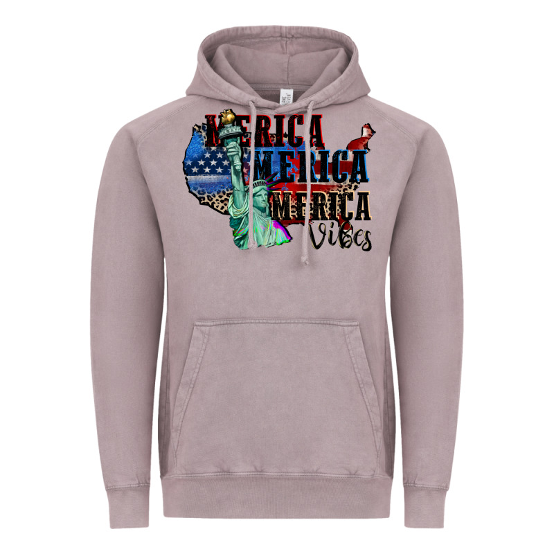 Merica Merica Merica Vibes 4th Of July Vintage Hoodie by CowGirlArtShop | Teevron
