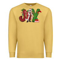 Antique Gold Joy Black Santa Premium Sweatshirt - MaliasSmallBusiness
