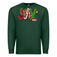 Sports Green Joy Black Santa Premium Sweatshirt - MaliasSmallBusiness