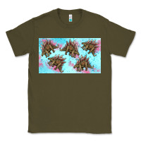 Army Green dinosaur stegosaurus sippy cup Classic Tee - Artiststas