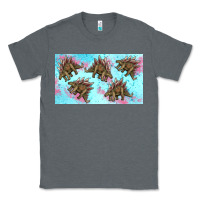 Charcoal Heather dinosaur stegosaurus sippy cup Classic Tee - Artiststas