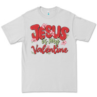 Dove Grey jesus is my valentine Premium Tee - MaliasSmallBusiness