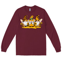 Burgundy western bee gnomes beehive honey sunflowers Long Sleeve Tee - Artiststas