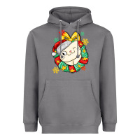 Storm Christmas wreaths cat Heavyweight Hoodie - MaliasSmallBusiness