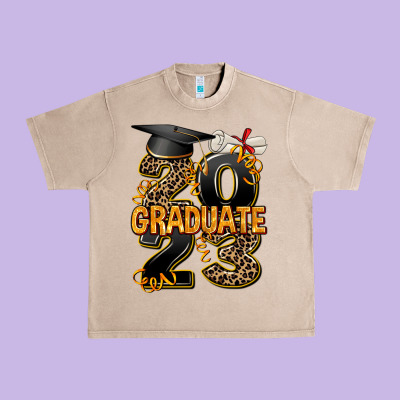 2023 Graduate Leopard Urban Heavy Tee Designed By Adodesignshop