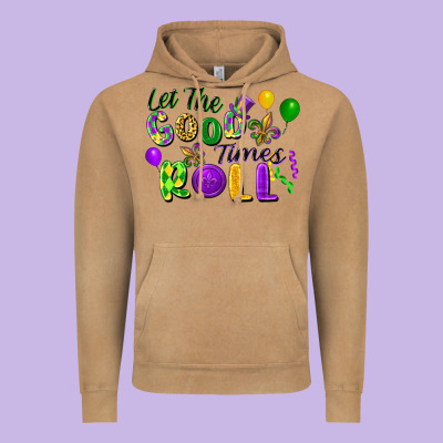 Let The Good Times Roll Vintage Hoodie Designed By Fadigitalartstudio
