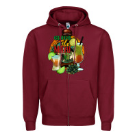 Burgundy Cinco de Mayo Zipper Hoodie - Jasminsmagicworld