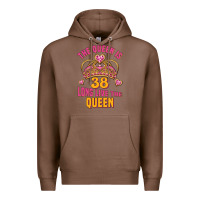 Chestnut the queen is 38 long live the queen Premium Hoodie - Jasminsmagicworld