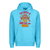 Ocean Blue the queen is 38 long live the queen Premium Hoodie - Jasminsmagicworld