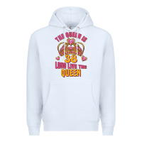 White the queen is 38 long live the queen Premium Hoodie - Jasminsmagicworld