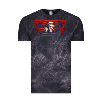 Cloud Black patriotic native american headdress 16oz libbey cup Vintage Tee - HRA Design Shop