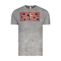 Cloud Rock patriotic native american headdress 16oz libbey cup Vintage Tee - HRA Design Shop
