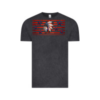 Vintage Black patriotic native american headdress 16oz libbey cup Vintage Tee - HRA Design Shop