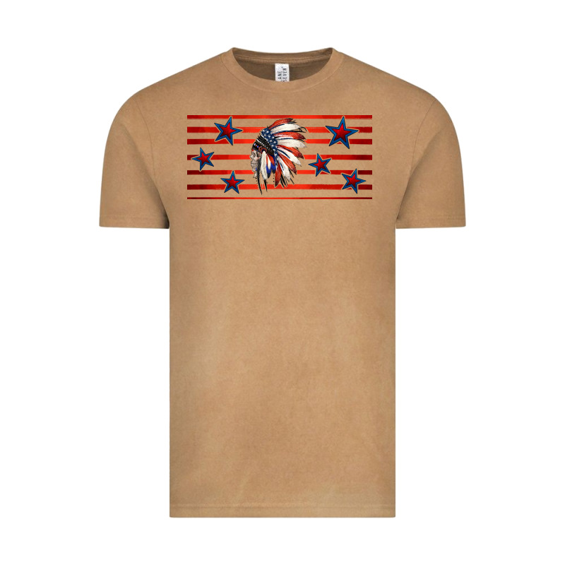 Patriotic Native American Headdress 16oz Libbey Cup Vintage Tee by HRA Design Shop | Teevron