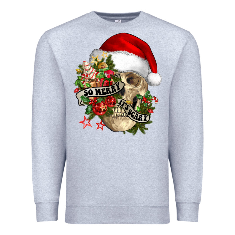 So Merry It's Scary Premium Sweatshirt by NancyCooperArtShop | Teevron