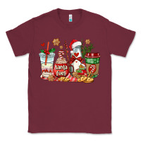 Burgundy santa fuel coffee cups Classic Tee - AdoDesignShop