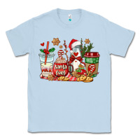 Dusty Blue santa fuel coffee cups Classic Tee - AdoDesignShop