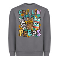 Storm Chillin with my peeps Easter Heavyweight Sweatshirt - OliviaCreatesArt