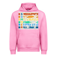 Fuchsia Pink retro summer Urban Hoodie - TumblerDesignByShophia