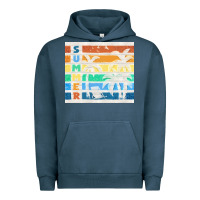 Pigment Midnight Navy retro summer Urban Hoodie - TumblerDesignByShophia