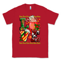 Red love with coffee cup and christmas lights Classic Tee - AdoDesignShop