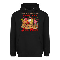 Black all i want for christmas is pan dulce Heavyweight Hoodie - MaliasSmallBusiness