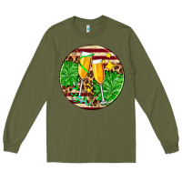 Army Green Christmas champagnes Long Sleeve Tee - AdoDesignShop