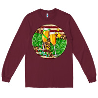 Burgundy Christmas champagnes Long Sleeve Tee - AdoDesignShop