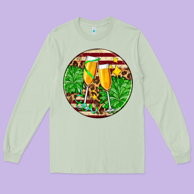Christmas Champagnes Long Sleeve Tee Designed By Adodesignshop