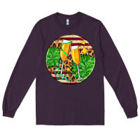 Plum Christmas champagnes Long Sleeve Tee - AdoDesignShop