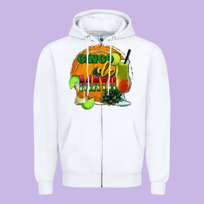 Cinco De Mayo Zipper Hoodie Designed By Jasminsmagicworld