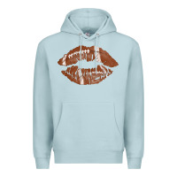 Blue Mist football lips Premium Hoodie - AdoDesignShop