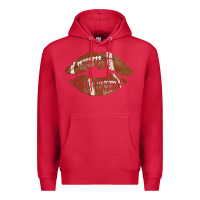 Cardinal football lips Premium Hoodie - AdoDesignShop