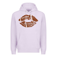 Lilac football lips Premium Hoodie - AdoDesignShop