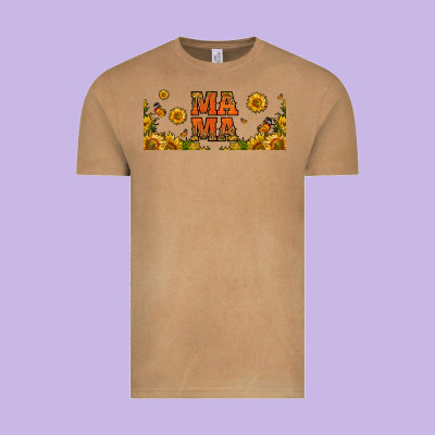 Sunflowers And Butterflies Mama 16oz Libbey Cup Vintage Tee Designed By Hra Design Shop