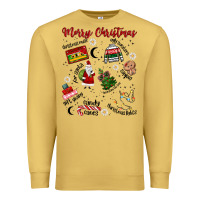 Antique Gold Merry Christmas Premium Sweatshirt - MaliasSmallBusiness