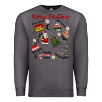 Charcoal Heather Merry Christmas Premium Sweatshirt - MaliasSmallBusiness